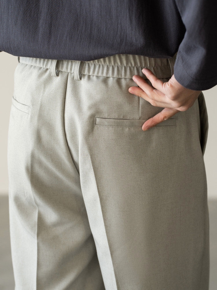 Italian Retro Linen Double-Pleated Casual trousers in Taupe Beige