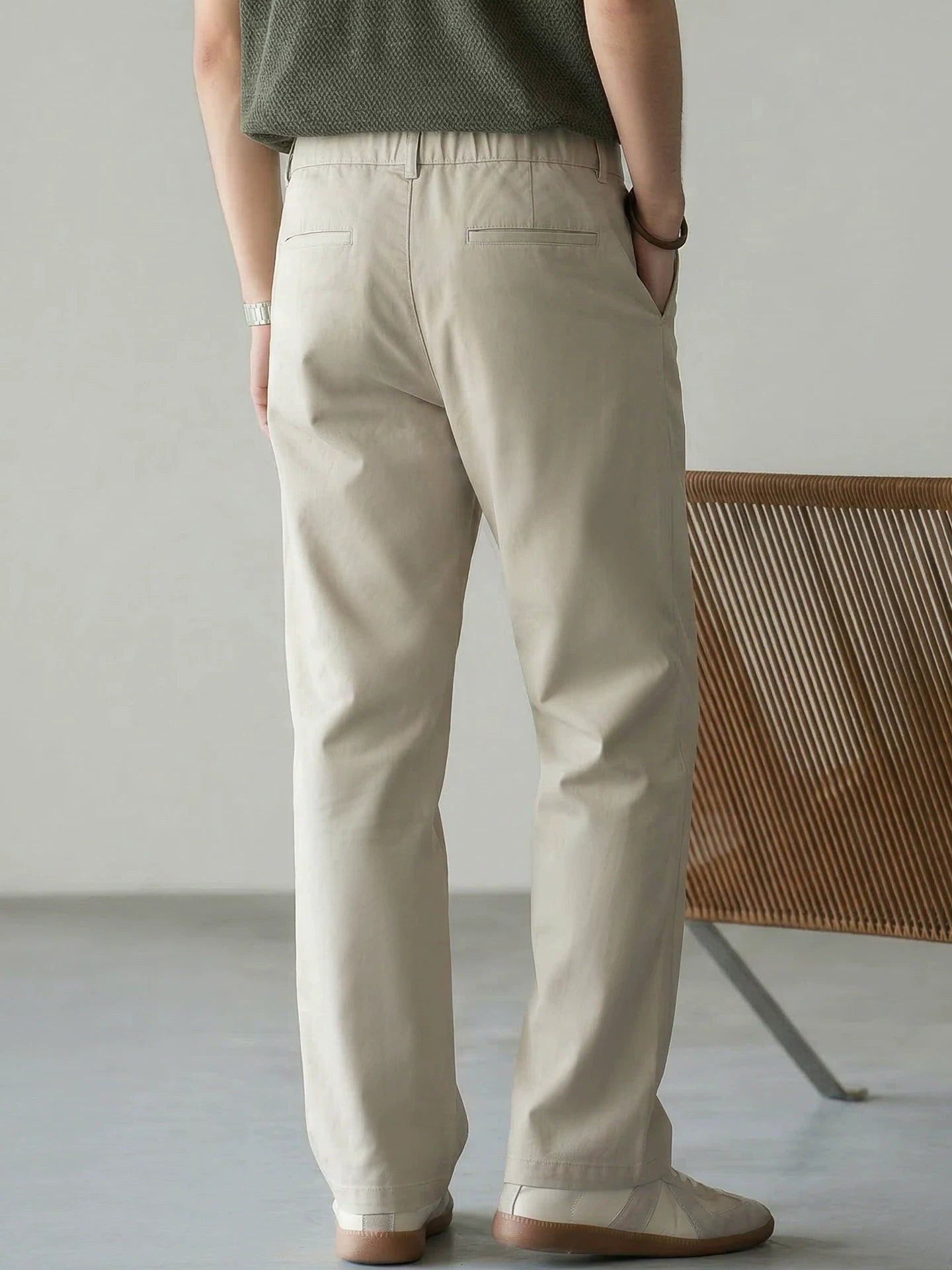 Lyocell Cotton Moisture-Wicking Breathable Cool Casual Pants - APRICOT