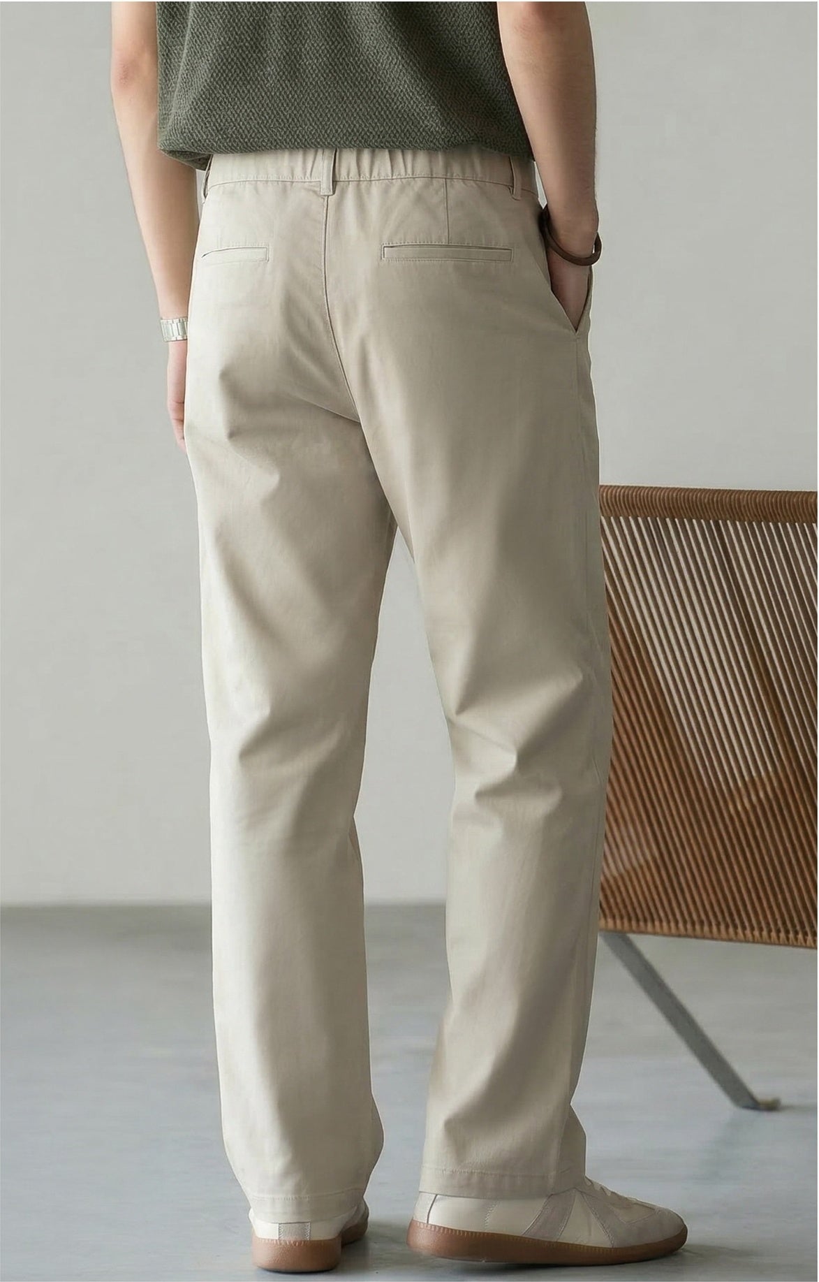 Lyocell Cotton Moisture-Wicking Breathable Cool Casual Pants - APRICOT