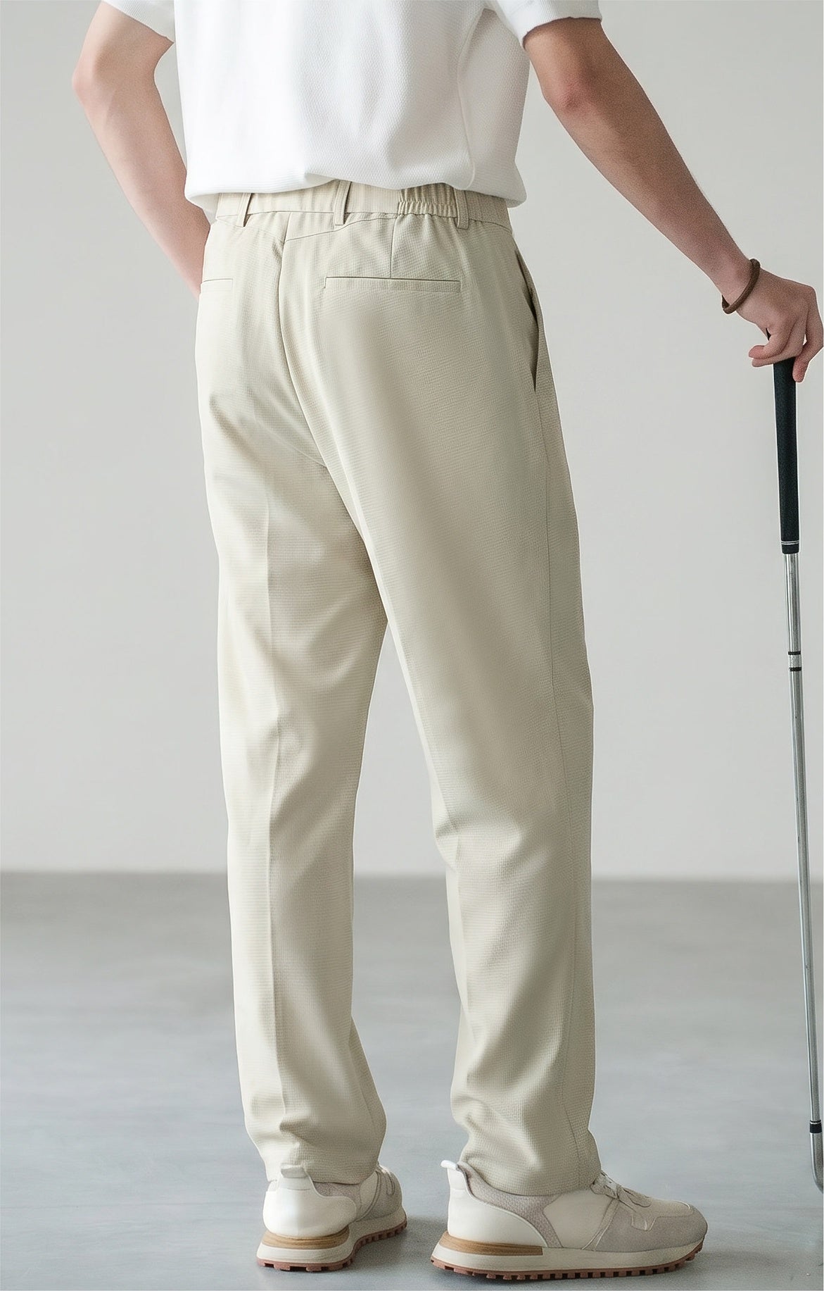 Old Money Lyocell Cotton Drape Trousers - SANDBEIGE