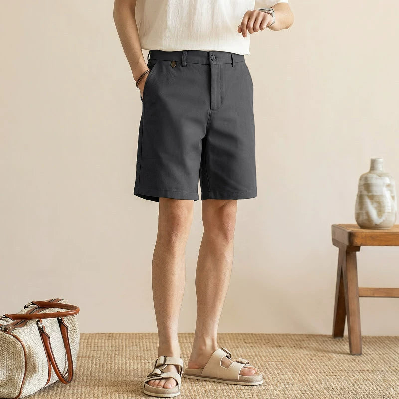 Men's Old Money Golf Shorts – Preppy Tailored Waistband Summer Resort Shorts - GRAY