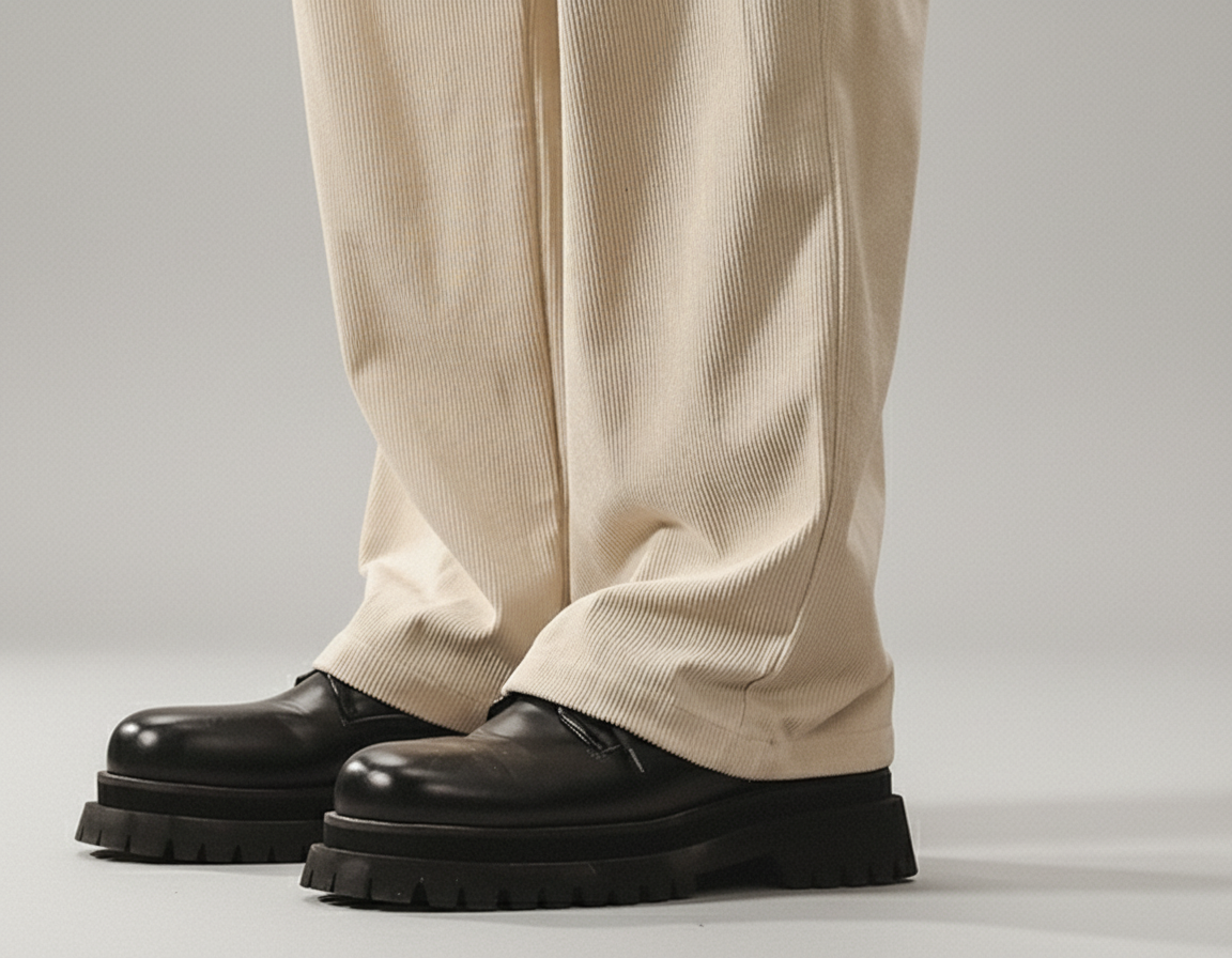 Corduroy Pleated Pants